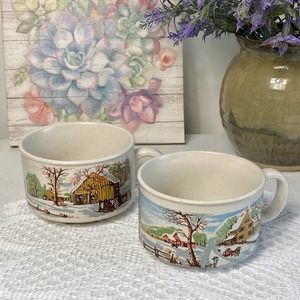 Vintage Sunnycraft Stoneware Collection Farmhouse